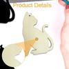 20x Hanging Ornaments Unfinished Wooden Cutouts Halloween Cat Shaped Plaques Pendants Decorative