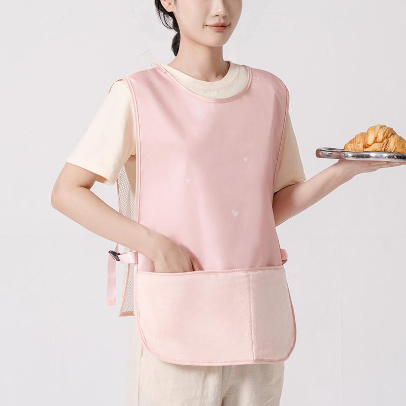 Дышащий сетчатый кухонный фартук, Водонепроницаемый и устойчивый к пятнам жилет для женщин, Высококачественный жилет, Маслостойкие фартуки для домашнего использования