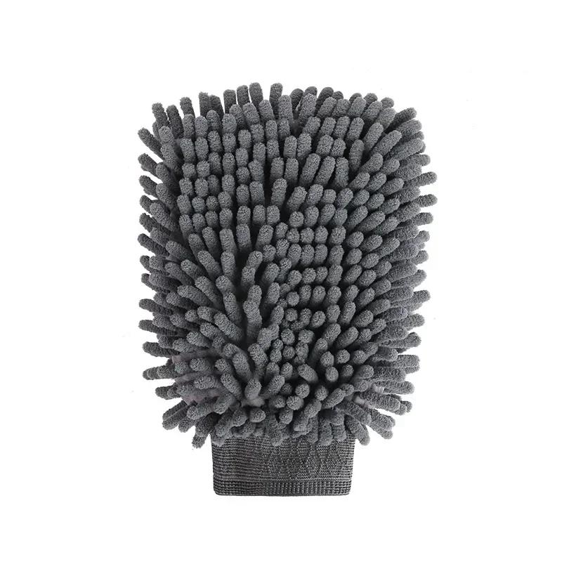 1/2PCS Car Detailing Wash Gloves Double Sided Multifunction Gloves Motorcycle Wash Tools Care Cleaning Car Accessories