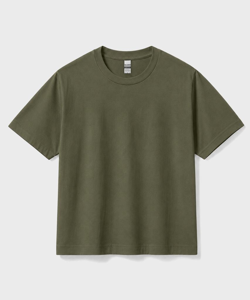 GILDAN Gildan Plain Semi-Crop T-Shirt