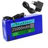 High Quality Super Rechargeable Portable Lithium -Ion Battery Dc 12v 25000mah With Us Or Eu Plug 12 .6v 25ah Battery Pack +Charger