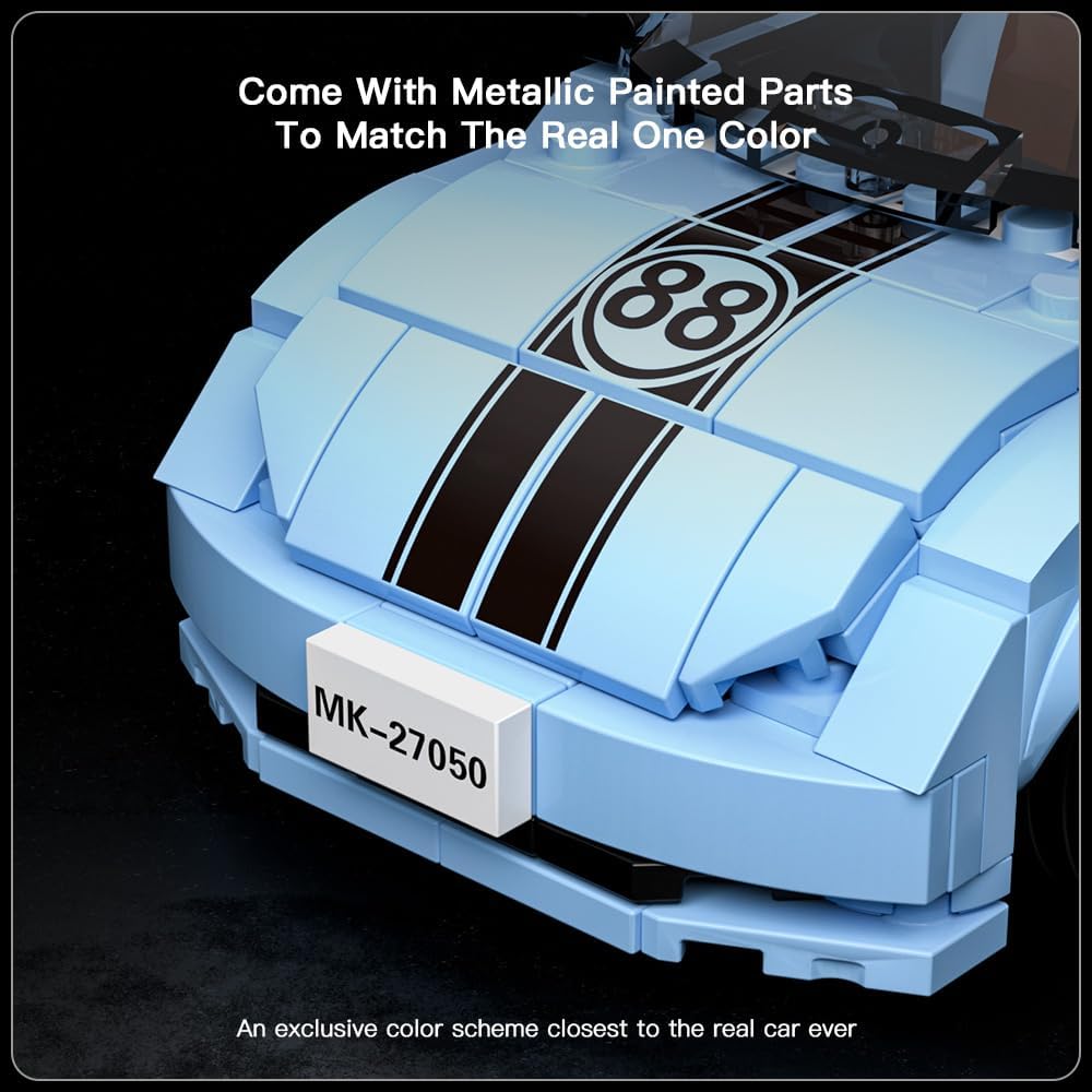 MOULD KING Speed Champion V.Beetle Supercar 27047 Building Set Toy Collectible Model Car Block Children's Gift 8+(298 Pieces)