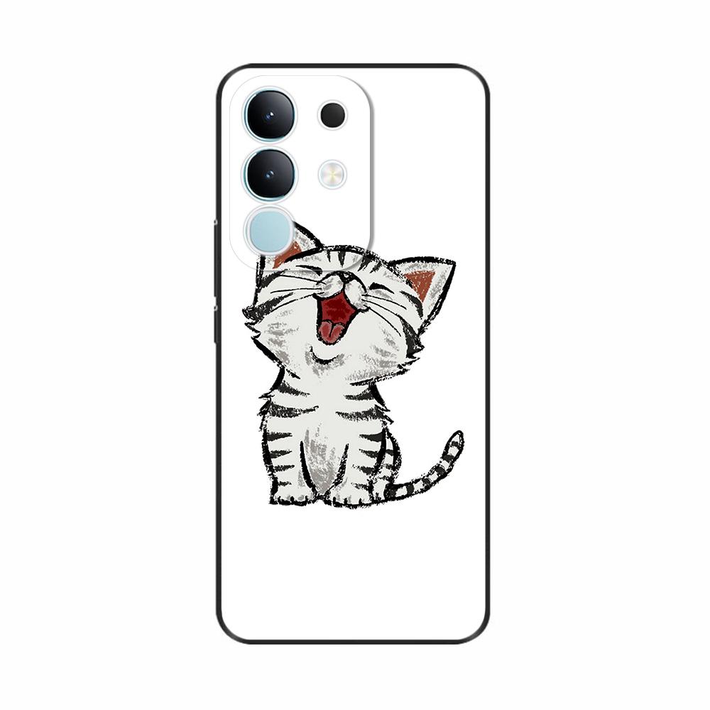 Чехол-крышка для Vivo Y29 4G 2025 Милые Цветы Мягкий Силикон Capa Чехлы для Телефона Для Vivo Y29 4G Чехол Мультяшные Ударопрочные Сумки Coque