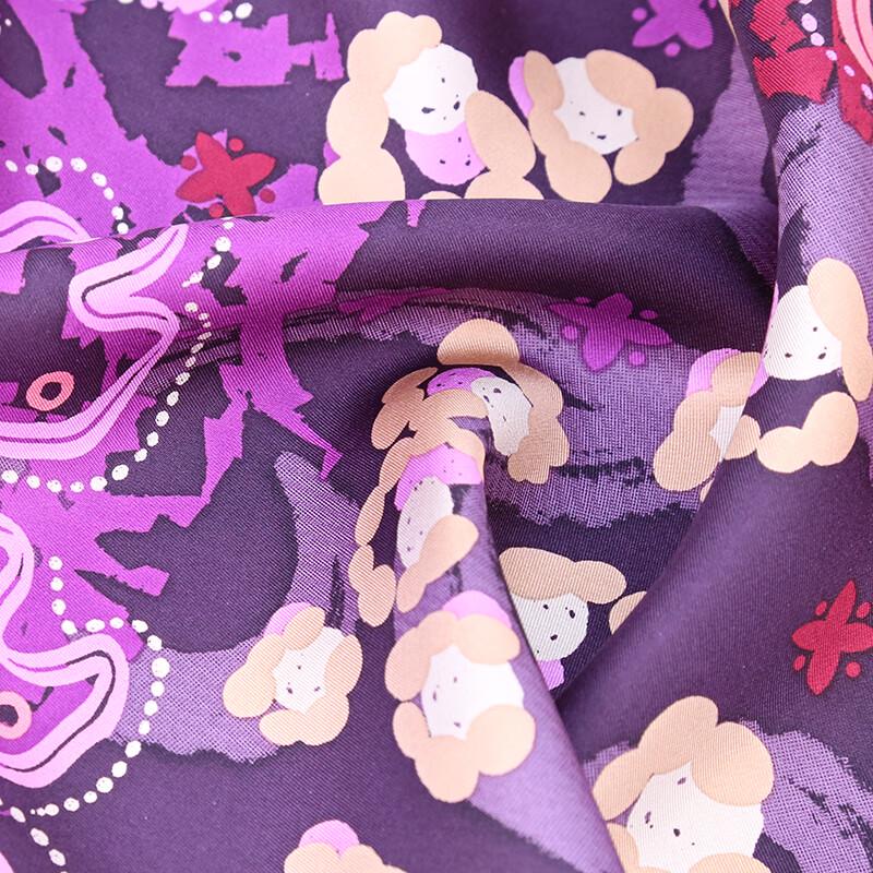 MARJA KURKI Joyful Mulberry Silk Medium Square Scarf