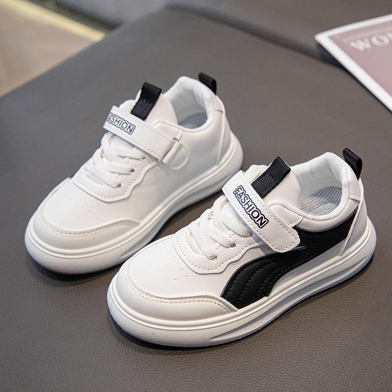 Детские кеды для мальчиков, спортивная обувь на мягкой подошве, новая коллекция весна-осень 2025, маленькие белые туфли для студентов, универсальная повседневная обувь, тренд