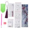 Tassel Bookmark DIY Special Shaped Diamond Painting Leather Page Marks Embroidery Book Reading Gift