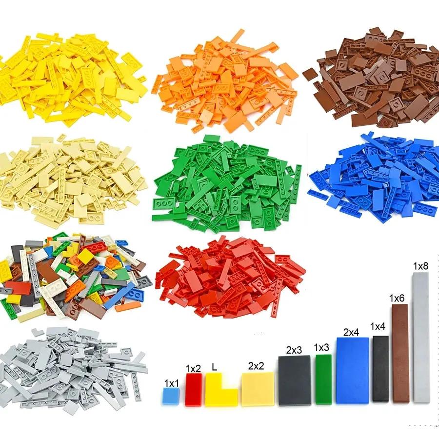 150 шт. Городские тонкие кирпичики Разноцветные DIY Модель Гладкие тонкие строительные блоки Игрушечные детали Крупногабаритные фигурки Образовательные детские игрушки Подарок