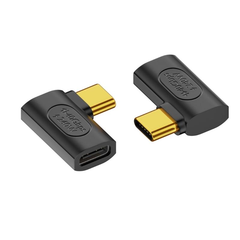 High-Speed USB C Male to Female Extender Adapter Connector 240w High-Speed Charging and 40Gbps Data Transmission