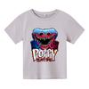 Summner Huggy Wuggy Kids Fashion Round Neck Short Sleeve Streetwear Korean Cartoon Boy Girl Games Kids3-12Y