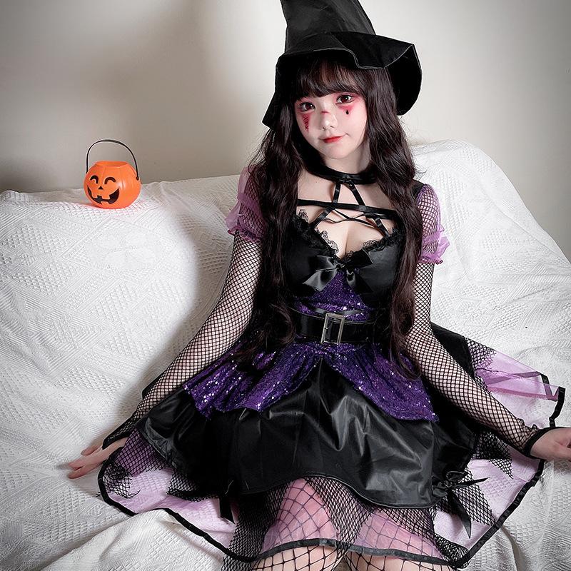 Halloween Adult Costume Vampire Bride Outfit Little Witch Cosplay Costume Witch Witch Outfit Demon Outfit