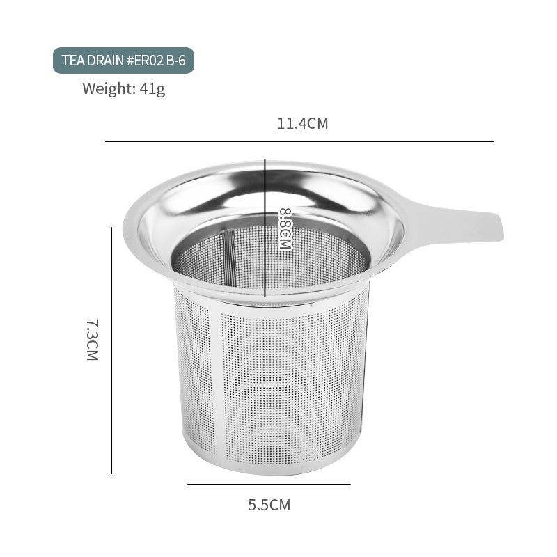 304 Stainless Steel Tea Strainer Reusable Tea Drain Tea Infuser Tea Leaf Spice Tea Filter Kitchen Accessories