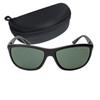 Sunglasses with Plastic Men's Case, Frame, Black, CS-012-2-EH-72