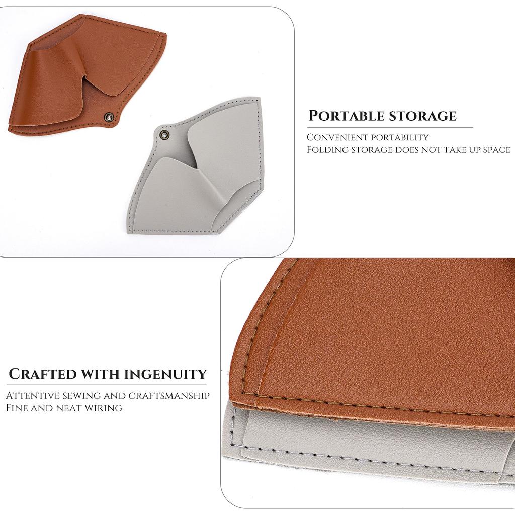 HannaFires Набор из 2 кожаных держателей для фильтровальной бумаги для кофе – Чехлы для хранения, Подходят для фильтров №1, №2, №4 и V60, Удобный и организованный незаменимый аксессуар бариста