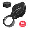 30X Folding Handheld Lens Jewelry Loupe Optical Glass Magnifying Jeweler Eye Glass Magnifier