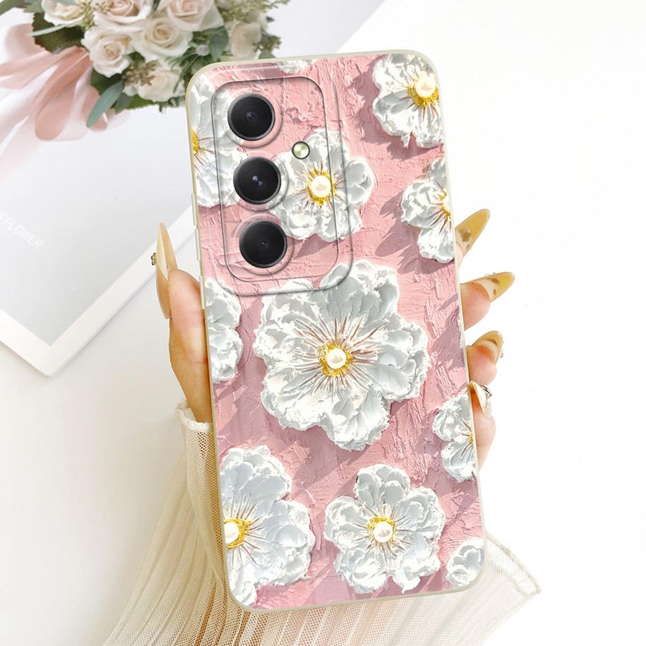 For Samsung Galaxy A24 4G Case SM-A245F Popular Flower Soft Protection Cover For Samsung A14 A34 A54 5G A546B A346B A146B Bumper