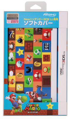 Новая мягкая обложка Nintendo 3DS LL Super Mario (зеленый)