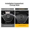 OBTLU1 Car Steering Wheel Logo Decoration Sticker Accessories For VW Tiguan Arteon Taigo Caddy CC e-up! Golf Polo Amarok Transporter