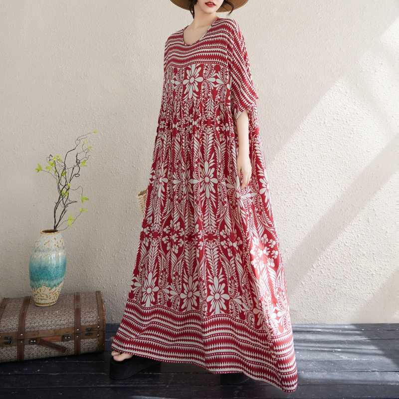 Новое женское свободное платье в стиле бохо