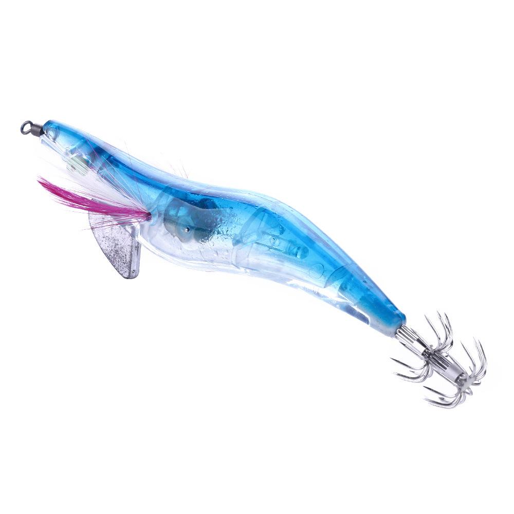 Электронная коробка для креветок, светящаяся поддельная приманка в виде креветок-кальмаров, оптовая продажа, 2,5/3,0/3,5, светящаяся приманка для рыбалки в виде креветок, деревянная креветка