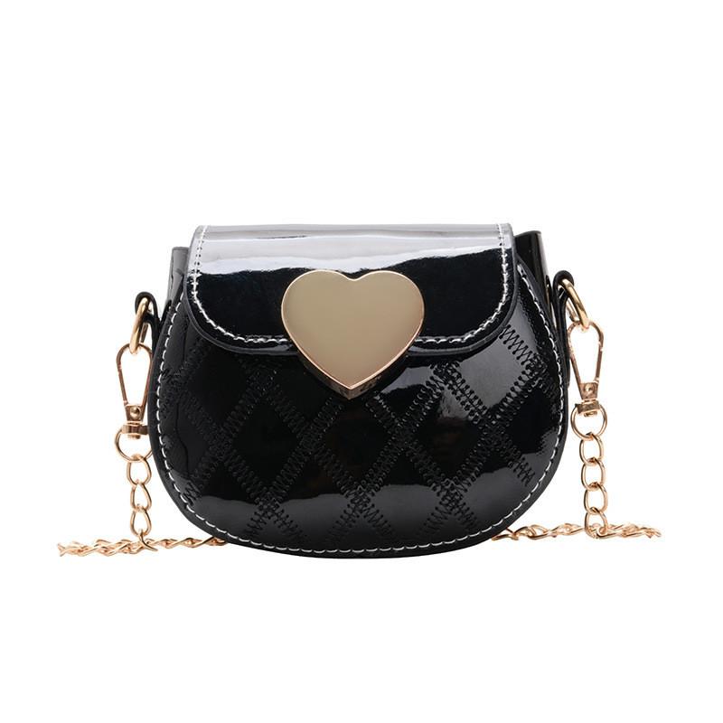 Trendy Korean Children's Shoulder Bag Fashionable Mini Crossbody Bag In Soft Pu Leather