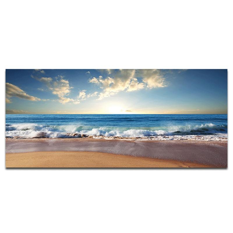 Пляжный закат, настенные художественные постеры, большой пейзаж, холст, картина, принт, скандинавские лесные деревья, украшение стены, картина для домашнего декора