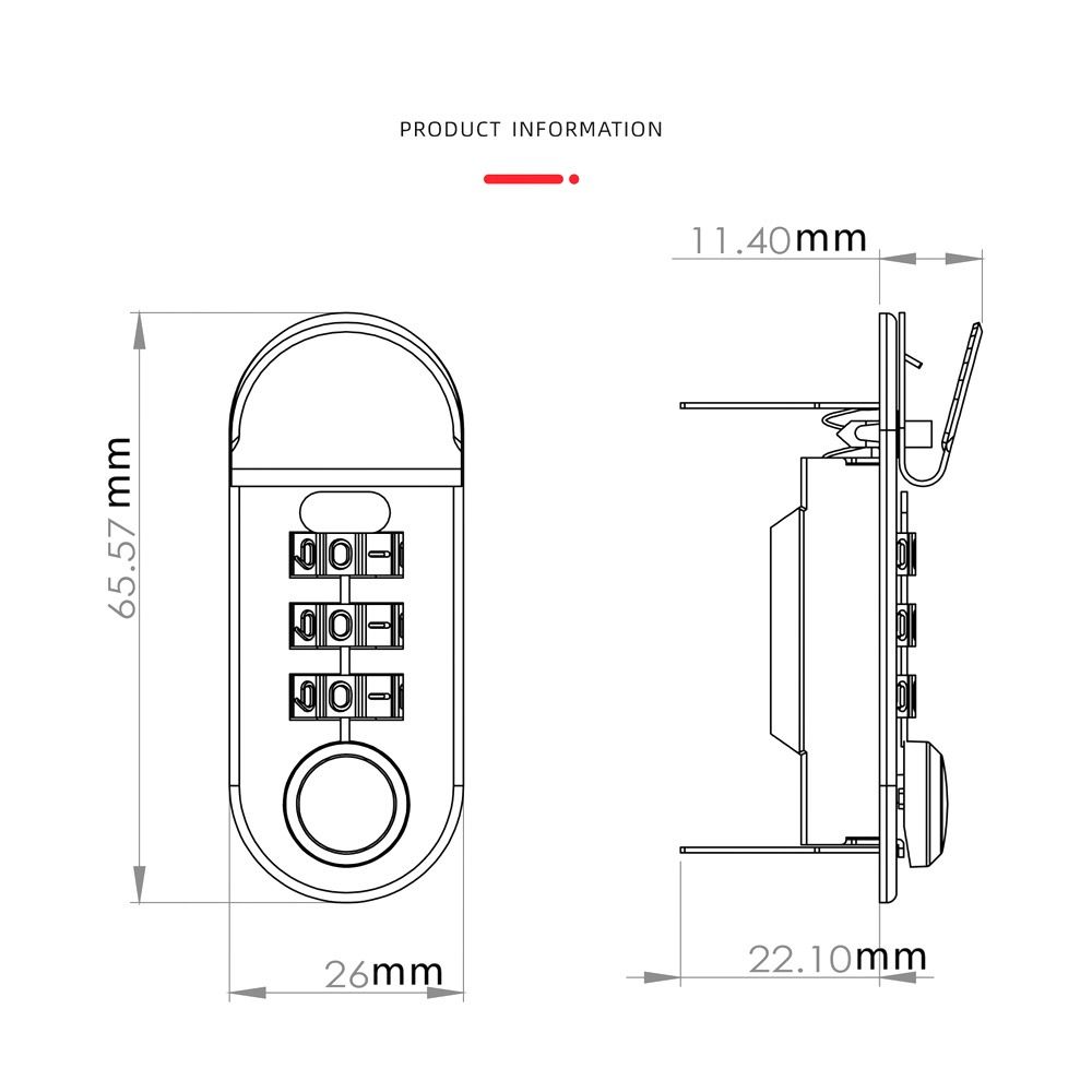 Прочный сплав Блокнот Замок с паролем DIY Многоразовый Замок для портфеля Водонепроницаемый сплав Замок Багаж