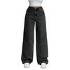 Women's High Waist Straight Leg Loose Casual Trousers Jeans