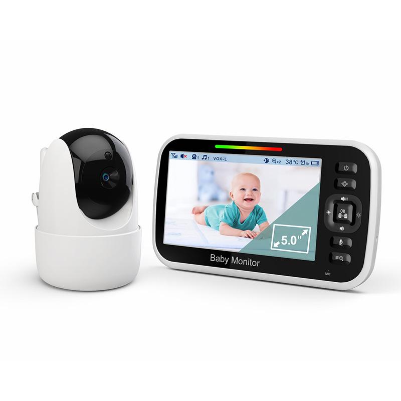 5-Inch Wireless Baby Monitor with Night Vision and Intercom