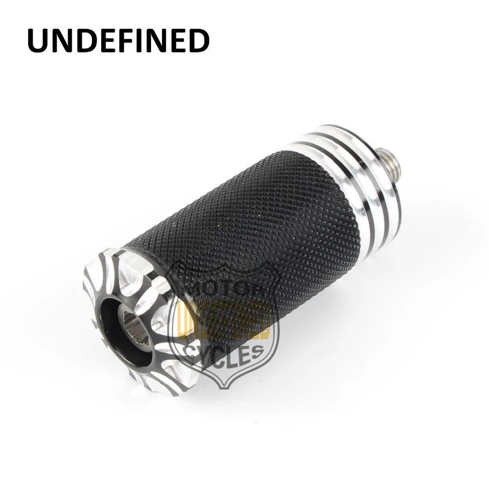 Мотоциклетные подножки с накатанной головкой для Harley Touring Road Glide Sportster 883 1200 XL Dyna Softail Fatboy Black