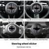 Car Steering Wheel Sticker For Mini Cooper F56 F55 F60 R56 R60 F65 U25 Countryman PU Leather Stickers Interior Car Accessories