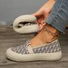 Мода 2024 года, высококачественная женская обувь в этническом стиле, плетеная обувь с вышивкой, женская модная дышащая повседневная обувь на плоской подошве для женщин