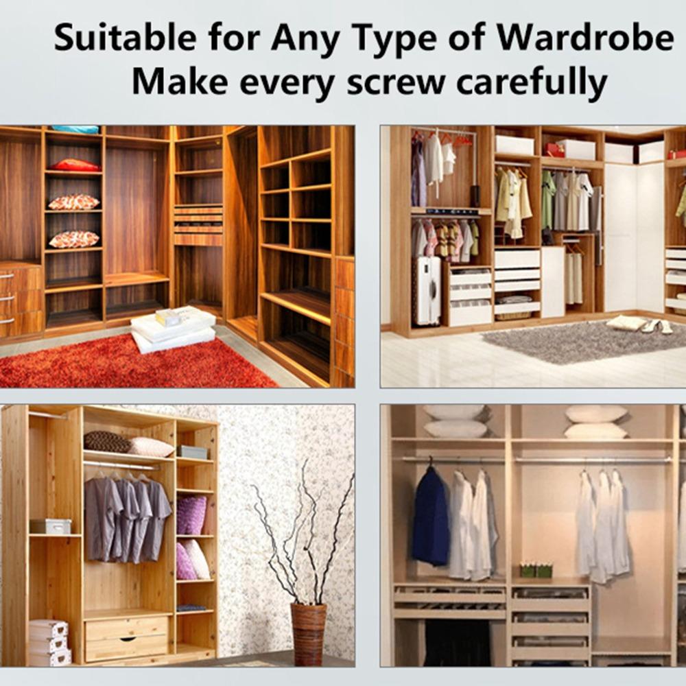 30cm Length Wardrobe Hanger Telescopic Closet Organizer Space Saving Clothes Rail Wardrobe Use