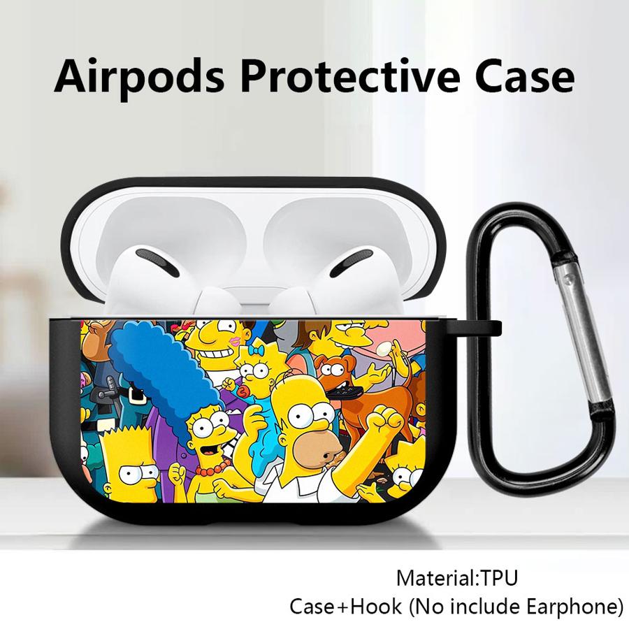 Чехол для Airpods Pro3 2 Pro2 4 3 Pro 1 Чехлы для наушников Обложка Гомер Милые Симпсоны