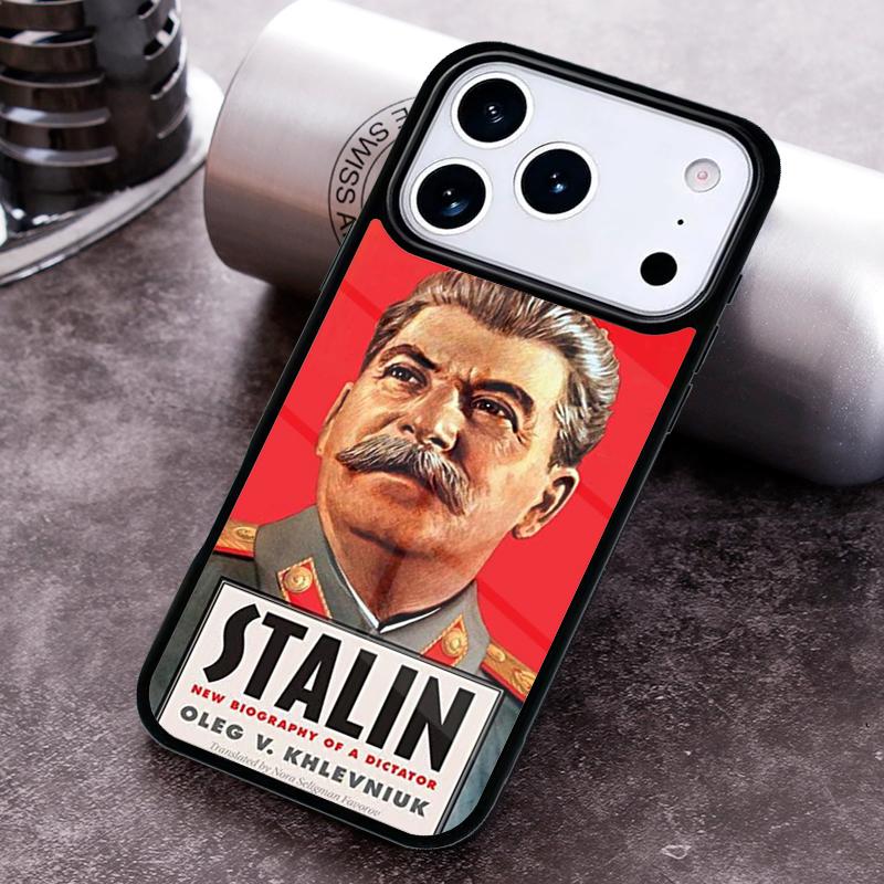 Чехол для телефона 'Сталин Советский Союз' для iPhone 17, 16e, 15, 14, 13, 12, 11, Mini, Pro, MAX мягкий силиконовый чехол