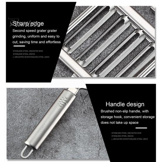 Vegetable Slicer Stainless Steel Food Slicer Removable Blade Kitchen Slicer Vegetable Cutter for Salads Cheese Fruit