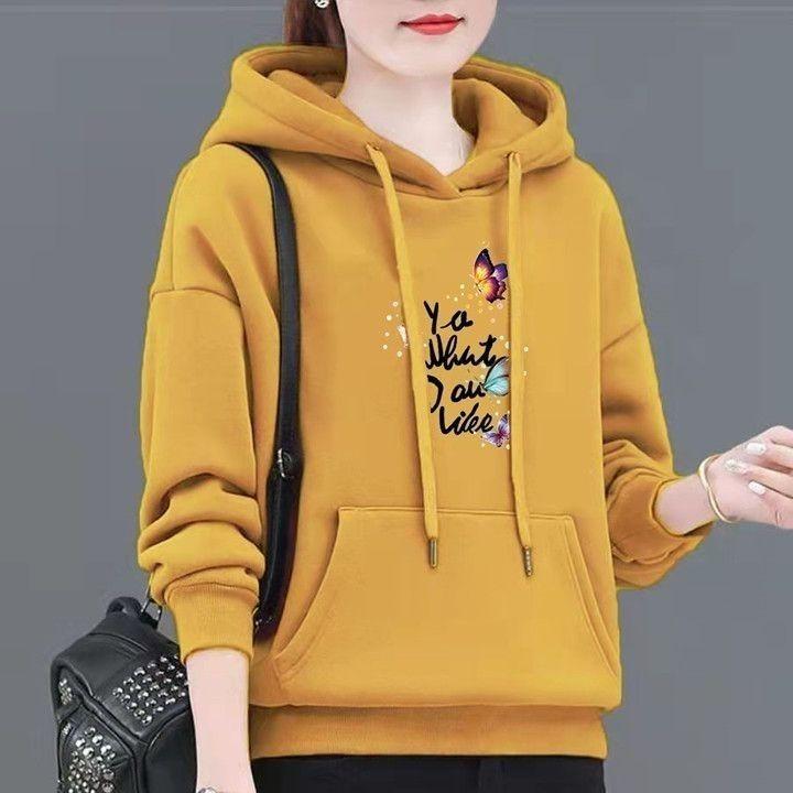 Женская толстовка с капюшоном весна-осень Модные принтованные толстовки большого размера Пуловеры Женские свободные толстовки Пальто Флисовые топы