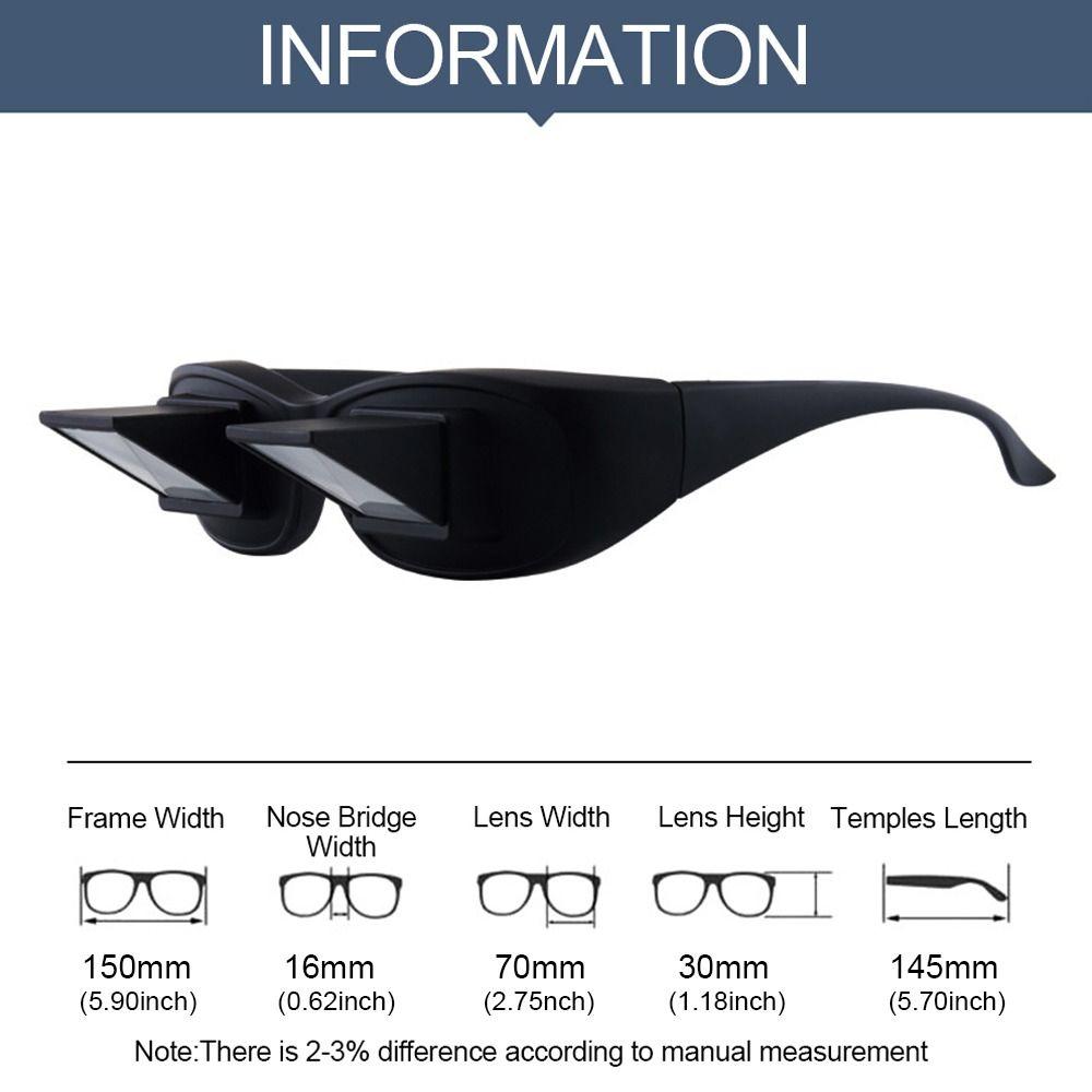 Детская газета Креативные Забавные Горизонтальный тип Очки для ленивых Рефракционные очки Очки для чтения Вид лежа