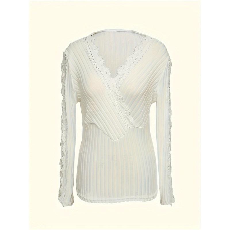 Модная кружевная футболка слим для женщин Сексуальная