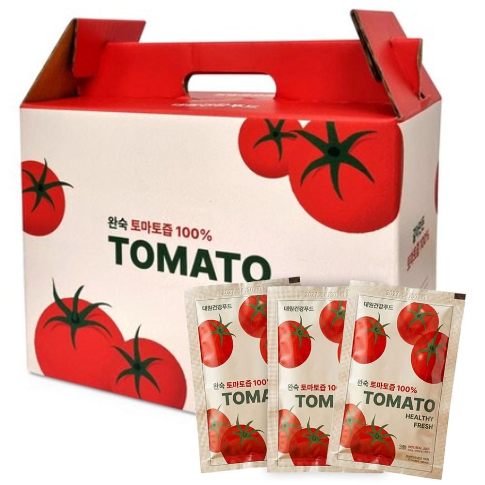 Daewon Health Food Whole Tomato Juice using Low-Temperature Vacuum Extraction Method 100ml 30 pcs