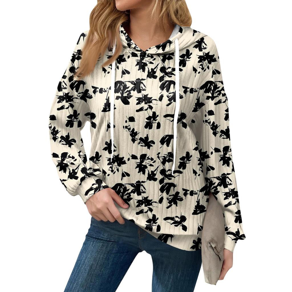 Толстовки для женщин оверсайз зимние милые свитшоты пуловер трендовая осенняя одежда