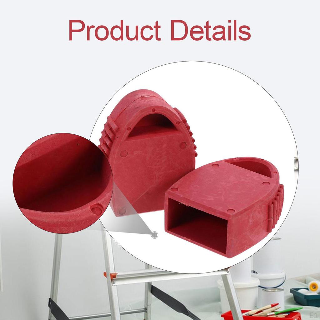 2x Чехлы для раздвижной лестницы Резиновые Портативные Аксессуары Защитные Башмаки для Спортзала Школ