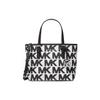 Mk Jet Set Кожаная сумка-тоут с принтом логотипа Monogram Женская сумка-тоут 35F1STVT0B-OPTIC-WHITE