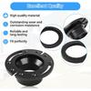 RV Toilet Seal And 3" Socket Floor Flange Kit For Dometic 300 310 320 RV Toilets, Replacement Parts Kit 385345892 Flange, 385311658 Flush Ball Seal