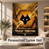 Tapestry Custom Name Text, Wall Hanging Tapestry Home Room DecorWolverhampton Wanderers Football