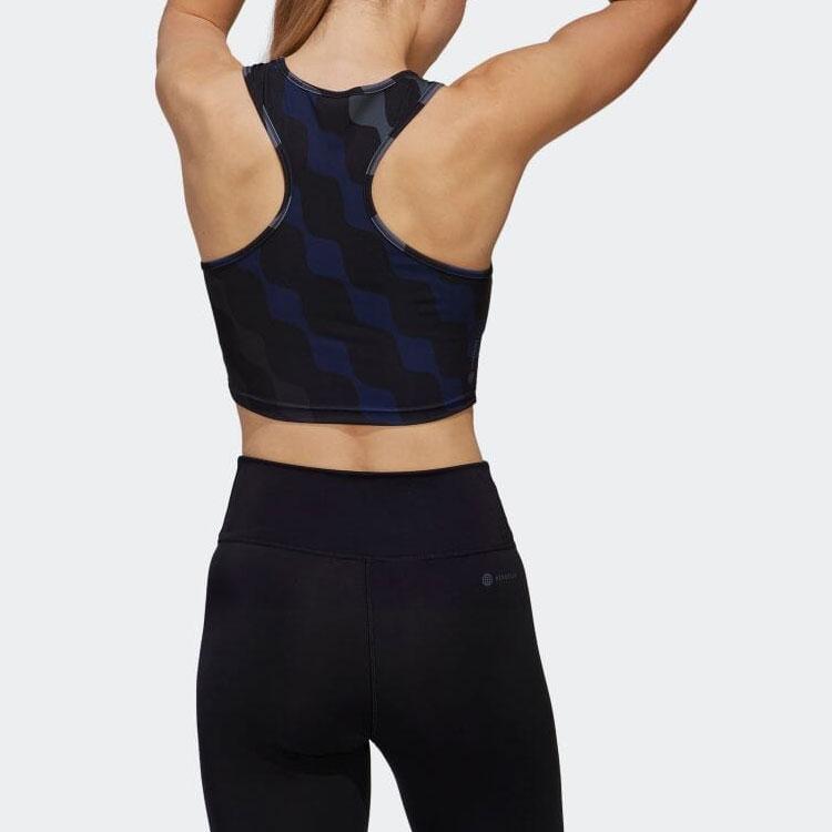 adidas Женские майки X Marimekko Черные Прямой крой HH8734