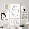 Абстрактная черно-белая богемная картина Матисса для интерьера, эстетические холсты, постеры и принты, настенные картины для декора гостиной