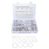 470Pcs Sealing Washer Aluminum Alloy Round Flat Washer Assortment Kit for Automobiles Faucets