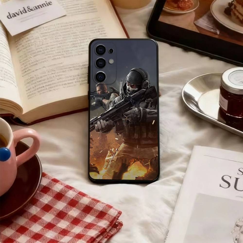 Military game Soldier Phone Case For Samsung S25,S24,S21,S22,S23,S30,Ultra,S20,Plus,Fe,Lite,Note,10,Soft Black Cover