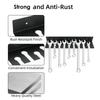 Wrench Organizer Wall Mount Wrench Organizer Hand Tool Holder Rail Rack Storage Holder Garage Workshop Hardware Tool Hanger