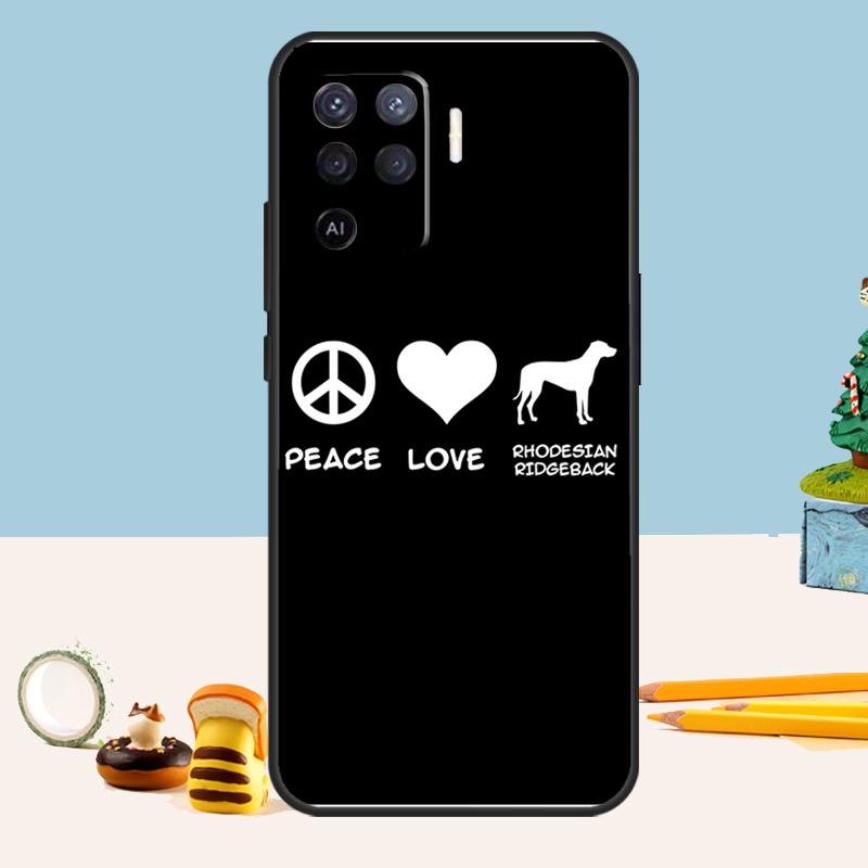 Rhodesian Ridgeback Dog Case For Oppo A54 A74 A94 A80 A60 A40 A18 A38 A58 A78 A98 A96 A76 A16 A15 A17 A57 A5 A6 Pro